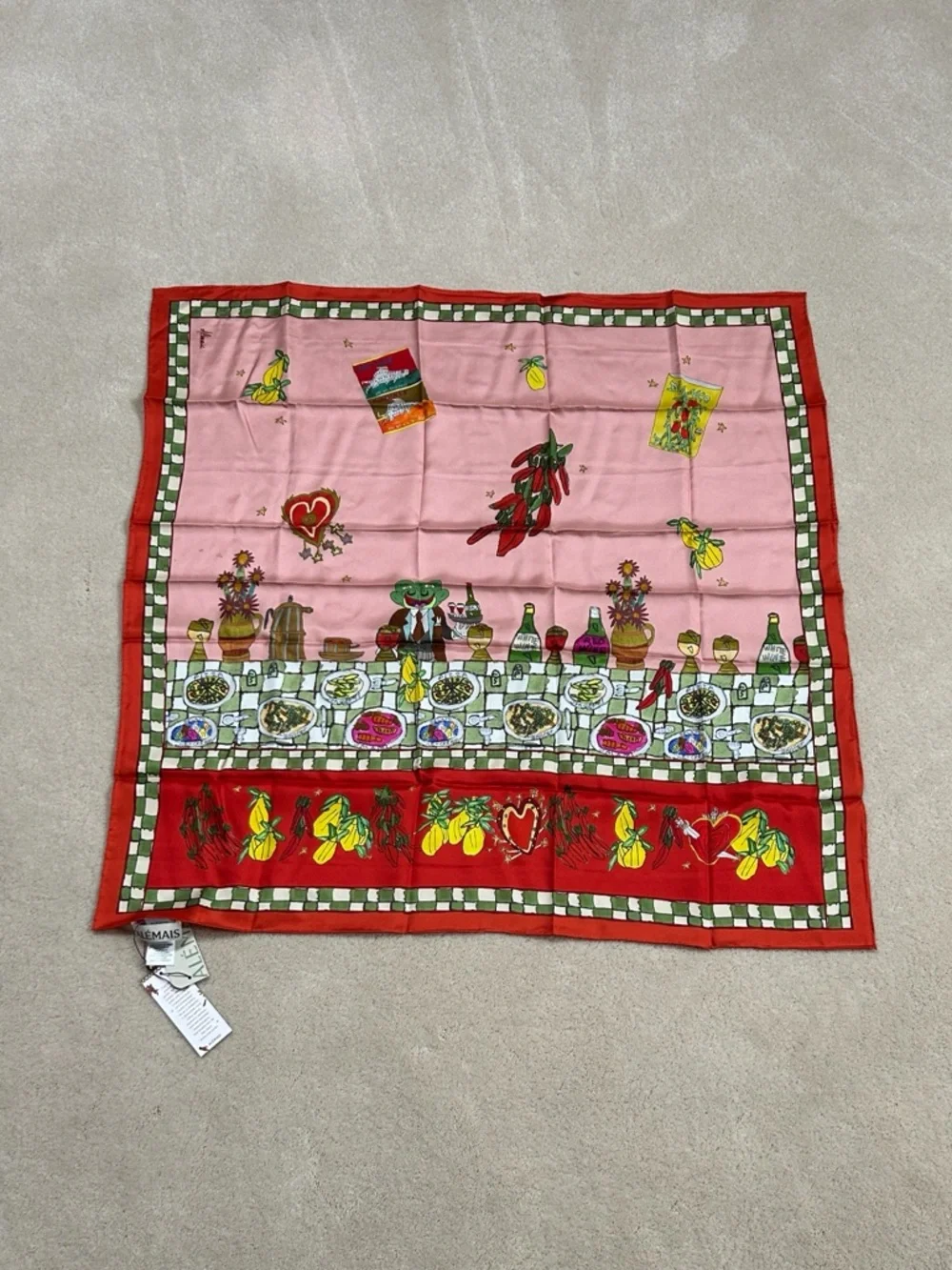 Alemais contessa silk scarf